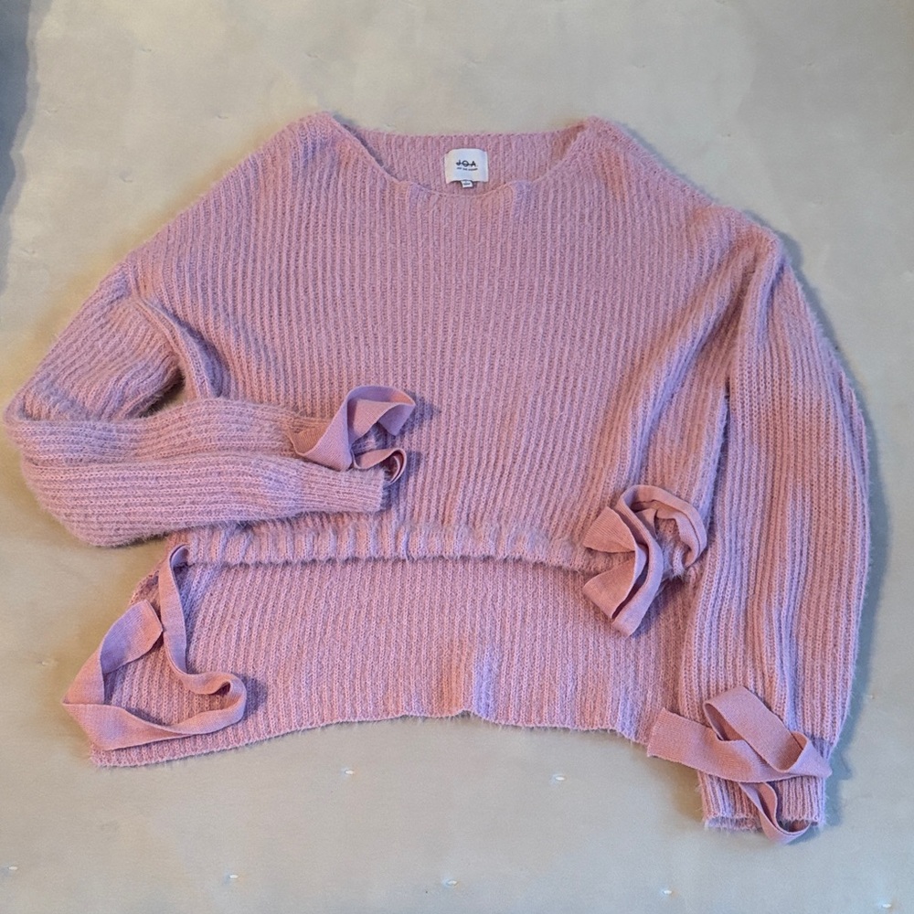 Lilac Sweater with Ribbon Details